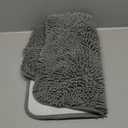 OLANLY Bathroom Rugs 30x20, Extra Soft Absorbent Chenille Bath Rugs, Rubber Backing Quick Dry, Machine Washable Bath Mats for Bathroom Floor, Tub and Shower, Home Decor Accessories, Grey
