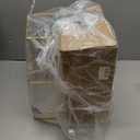 3 Tier Fruit Bowl for Kitchen Counter, Ceramic Fruit Bowl with Metal Stand, 3 Tier Fruit Basket for Vegetable Snacks Nuts Bread Candy Storage (White)