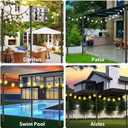 zoegi 4 Pack 10Ft String Light Poles,Light Poles for Outside Lights with Fork,Outdoor Brackets Hanging Lights,Metal Stand for Deck Patio,Backyard,Wedding,Deck,Party