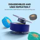 SUNLU PLA 3D Printer Filament, Neatly Wound PLA Filament 1.75 mm, Dimensional Accuracy +/- 0.02mm, Good Vacuum Packaging Consumables, PLA 2kg in Total, 1kg per Spool, Pack of 2,Oak+Coffee Brown