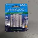 Eneloop Panasonic BK-4MCCA6BA AAA 2100 Cycle Ni-MH Pre-Charged Rechargeable Batteries, 6-Battery Pack