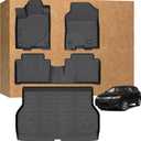 Floor Mats for Acura RDX 2013-2015, Heavy Duty TPE Waterproof Non-Slip All Weather Protection Custom, Floor Mats & Cargo Liner