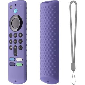 Silicone Cover Compatible with Fire TV Stick (3rd Gen) Remote Firestick Remote Cover for Firesticksticktv Silicone Protective Case Sleeve(Lavender Gray)
