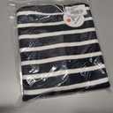 ANRABESS Women Striped Cardigan Sweaters Button Down Cropped Knit Lady Jackets Coat 2025 Fall Outfits Trendy Clothes (Large, Black White Stripe)