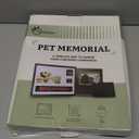 Dog Memorial Frame Shadow Box | Meaningful Pet Memorial Gifts for Dogs | Dog Bereavement Gifts with Unique Tag Slider, Fits All Collars & Hidden Compartment | Black 11x14 in