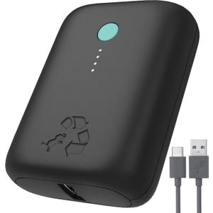 Nimble Champ Lite Portable Charger, 5200mAh Fast Charging Power Bank 15W USB C and A Port with Cable, Travel Essential Battery Pack for iPhone Galaxy Pixel MacBook iPad Kindle Airpod Laptop Tablet, Black
