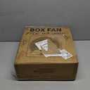 XHK 13" Box Fan, Table Fan, Quiet Powerful Desk Fan with 3 Adjustable Speeds, 120 Min Timer, Compact & Portable, Fan for Bedroom Home, Office, Kitchen