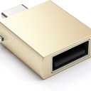 Satechi USB-C to USB-A Adapter, USBC Male to USBA 3.0 Female Connector, USBC to USBA Converter, Compatible with MacBook Pro/Air, iPad Pro/Air/Mini, for Type-C Laptops, Tablets, Phones (Gold)