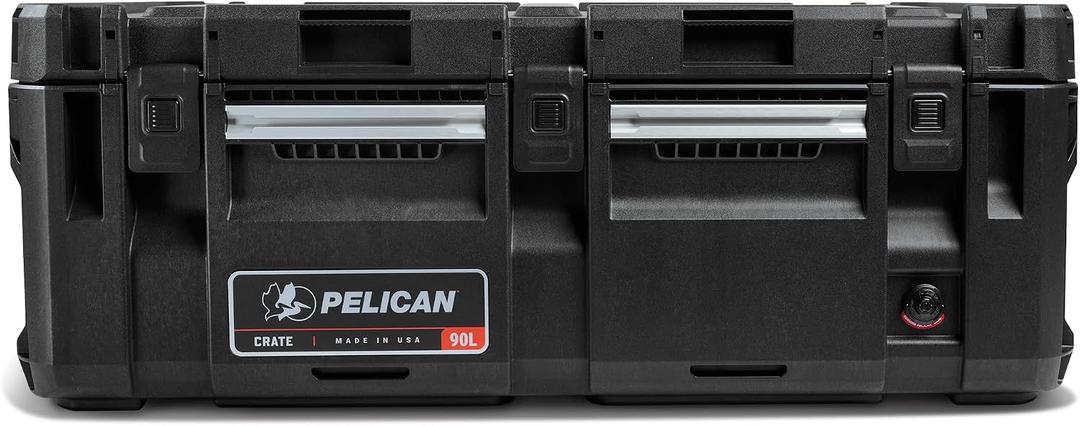Pelican Crate - 90 Liter Storage Case - Cargo Box, Transport Case, Overland Case (Black)