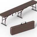 VSOAEIL 6 Foot Folding Bench, 6 FT Foldable Plastic Bench Indoor & Outdoor, 1 Pack
