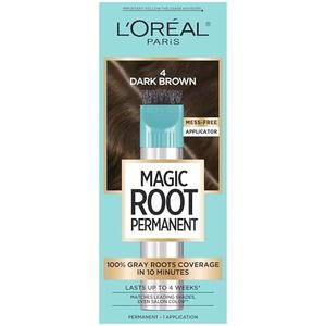 L'Oreal Paris Root Cover Up Temporary Gray Concealer Spray, Hair Color Spray with Filling & Thickening Coverage, Dark Brown, Packaging May Vary (2 Ounce (Pack of 1))