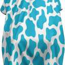 Giraffe Pattern Blue Glitter Barber Cape,Professional Waterproof Hair Styling Cape for Unisex Adults (Style-24)