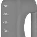 Ello Hydra 64oz Half Gallon Water Jug with Handle and Motivational Time Markers for All Day Hydration, Plastic Reusable Water Bottle with Straw and Locking, Leak Proof Lid, BPA Free