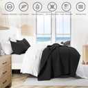 HORIMOTE HOME Quilt Set King Size, Black Bedspread with Clouds Pattern, Soft Coverlet Set Lightweight Microfiber Quilted Bedspread for All Season, Includes 1 Quilt and 2 Pillow Shams