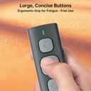 Page Turner for iPad iPhone, Bluetooth Remote Control Short Video Scrolling for TikTok YouTube, iPhone Camera Shutter for Photos & Videos, Music Switcher - 33ft Range, Type-C, with Big Quiet Buttons
