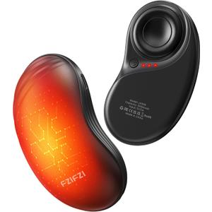 Hand Warmers Rechargeable, Electric Hand Warmers with Fidget Spinner, 2 Pack 6000mAh Reusable Charging Handwarmers, Magnetic Pocket Heater Gifts for Women, Men, Outdoor, Hunting, Fishing, Golf Camping (Black)