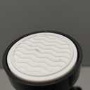 Suranew Heavy Duty Tension Rod 29-75" Rust-Resistant Shower Curtain Rod, No Drill Stainless Steel Spring Rod with Extra-Wide Non-Slip Pads for Bathroom/Kitchen/Closet (Black)