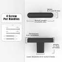 10 Pack Matte Black Cabinet Knobs Single Hole Cabinet Pulls Round Kitchen Drawer Knobs