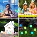 KIMOBER 35PCS Mini Luminous Frogs Miniature Figurines,Glow in Dark Tiny Resin Frog Figures for Fairy Garden Moss Landscape DIY Terrarium Crafts