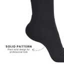 Mens Cotton Crew Length Socks, Warm Cushioned Work, Business & Formal Socks Sizes 810/1013 3/6 Pairs (Solid Black)