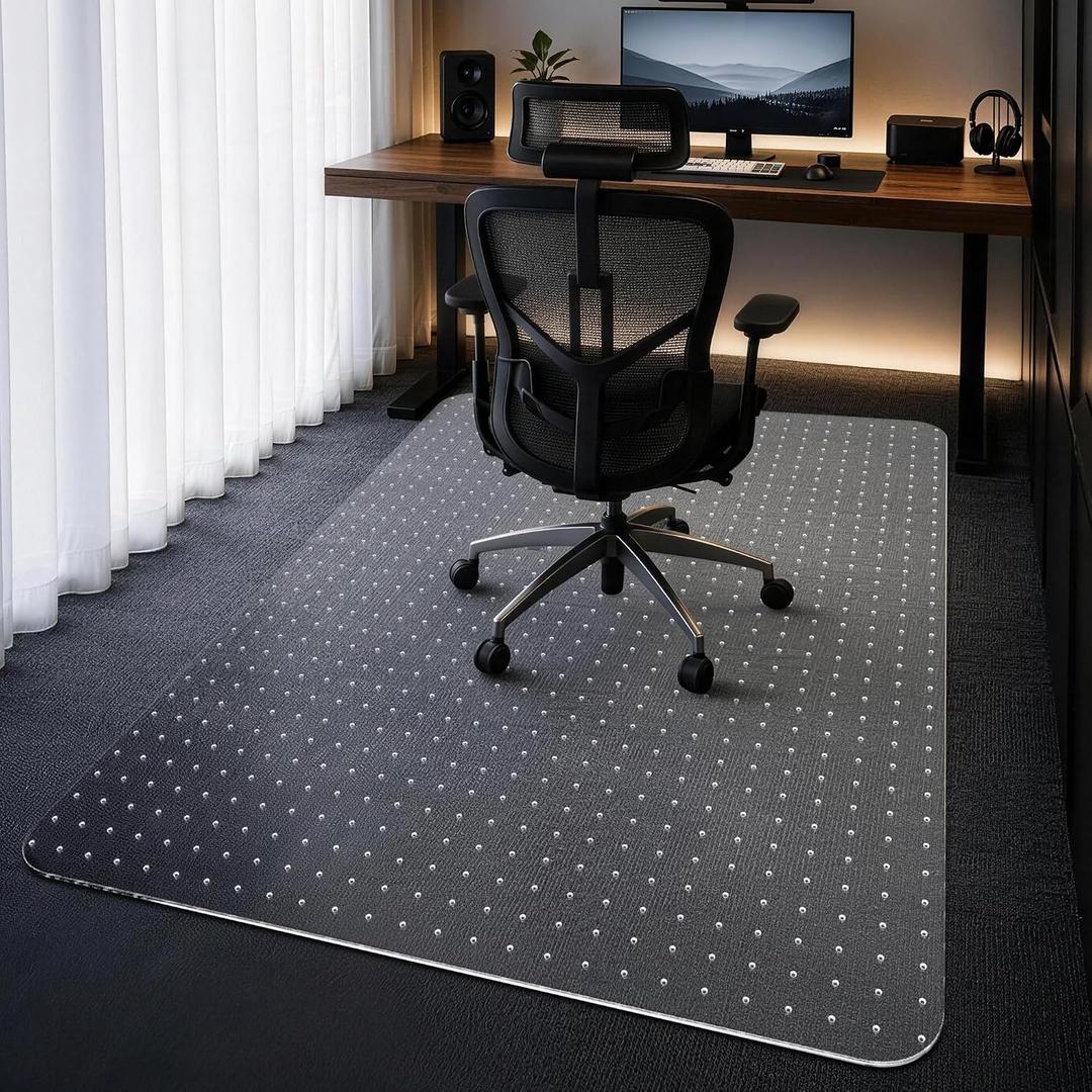 Clear Office Chair Mat 36" x 48" for Low-Pile Carpet
