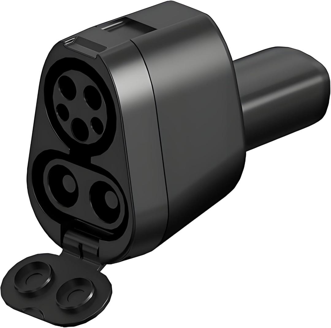2-in-1 CCS & J1772 to Tesla Adapter | Combo J1772 80A/240AC and 500V/250KW Fast CCS | Compatible with Tesla Model S/3/X/Y/Cybertruck | Works with Electrify America, Blink, ChargePoint, EVgo Station