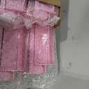 Mahjong Racks with Pushers Set of 4, All in One Acrylic Mahjong Pushers and Racks, Portable American Mahjong Accessories，Pink, Large