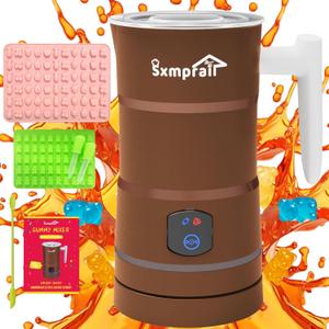 Gummy Candy Maker Mixer Make Gummy, Infused Herb Edible Gummy Machine, Gummy Making Kit, DIY Gummy, Include 1 Bear Gummy Mold, 2 Dropper, 1 Fruit Mold&1 Mixing Stick Five-Years Free Replacement(Brown) Gummy Candy Maker Mixer Make Gummy, Infused Herb Edible Gummy Machine, Gummy Making Kit, DIY Gummy, Include 1 Bear Gummy Mold, 2 Dropper, 1 Fruit Mold&1 Mixing Stick Five-Years Free Replacement(Brown)