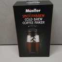 Cold Brew Coffee Maker, 64 oz Tritan Fortified Pitcher, Pour Spout Handle Lid, Resilient & Leak-Proof for Iced Coffee Tea (Clear White)