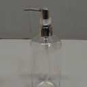 Refillable Clear Soap Dispenser Bottles with Pump, 16 oz (3 Pack) | BPA-Free Plastic Boston Round Containers for Hand Soap, Lotion, Shampoo, Kitchen & Bath