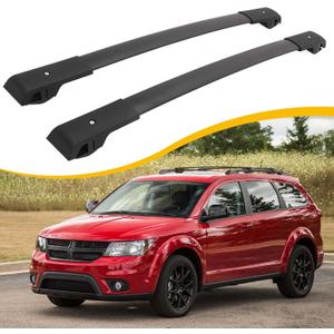Cross Bars Roof Rack Fit for Dodge JUCV Journey 2009 2010 2011 2012 2013 2014 2015 2016 2017 2018 2019 2020 Luggage Rack Crossbar Cargo Carrier with Side Rails