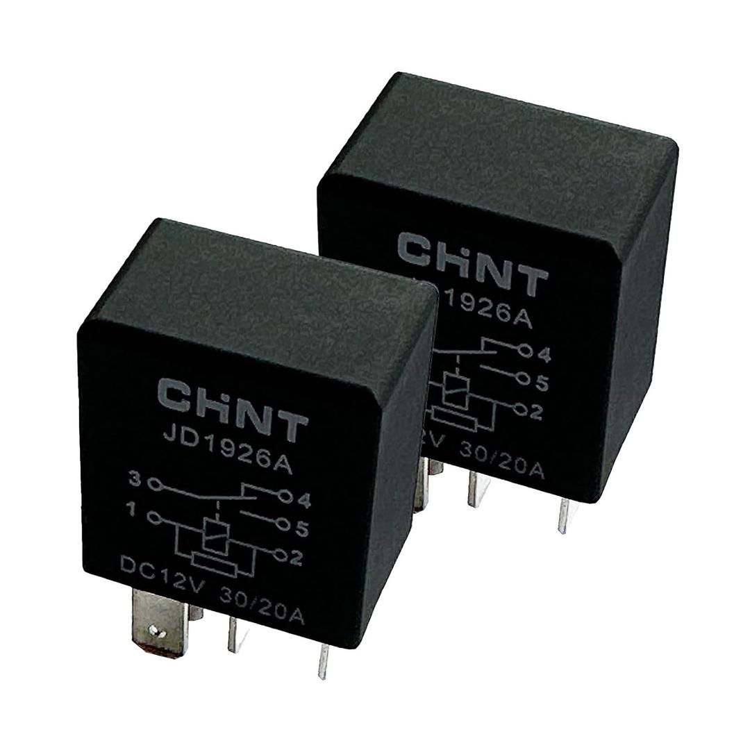 2Pcs JD1926A Automotive Relay 12VDC 30A 5-pin