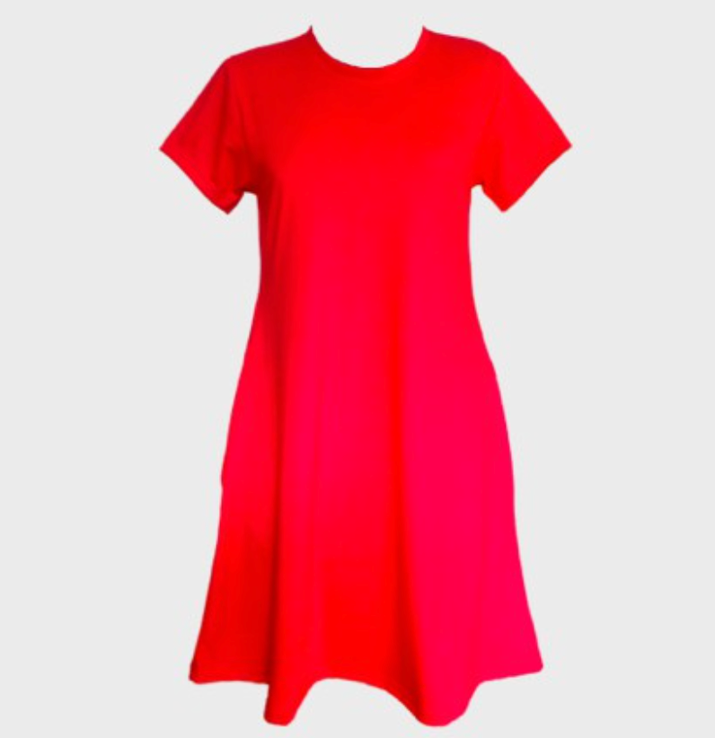 Ladies Red Bodycon Dress Size Medium