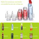 Drink Organizer for Fridge,Self Pushing Fridge Drink Organizer,Automatic Drink Dispenser for Fridge-Holds up to 25 Cans