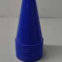 Hedume 12 Pack Cheer Megaphone, Plastic Blue Megaphone Party Accessory for Sports Cheers, Sports Match Game, Director Prop, Party Favors, Party Noisemaker, School Outdoor Activities Cheerleading