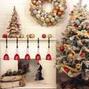 Christmas Stocking Stand, Suitable for Mantel - Adjustable Fireplace Wreath Hook - Metal Christmas Stocking Wreath Hook, Suitable for Christmas Home Party Decoration