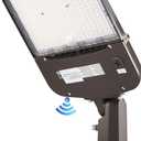 200W Outdoor LED Parking Lot Light with Slip Fitter, 5000K Daylight 28000LM 750W HPS/HID Equiv., UL Commercial LED Parking Lot Lighting Fixture, 1-10V Dimming