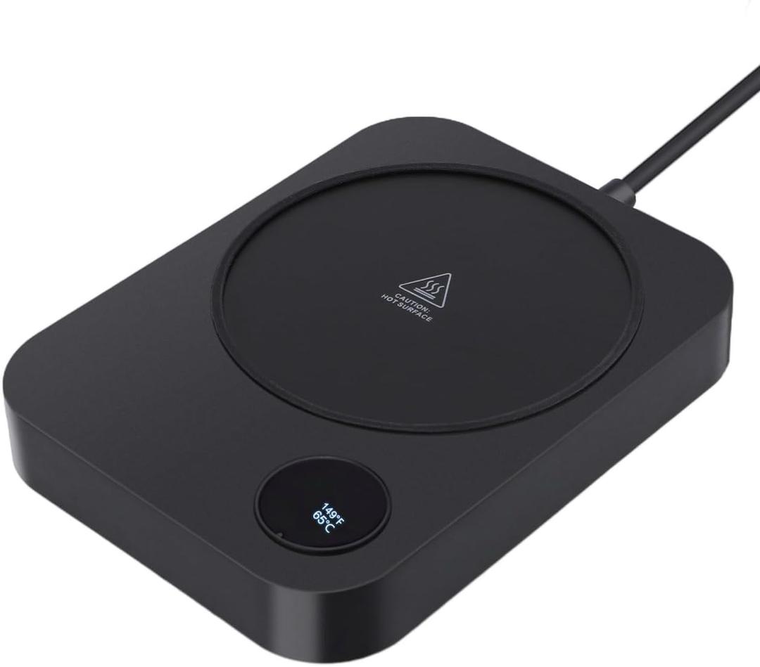 Coffee Mug Warmer - LED Display,Cup Warmer for Desk Fastest Heating Speed, Home Office Desktop Coffee Cup Heater, 3 Temperature Settings, Smart Electric Beverage Heater for Coffee Tea Milk