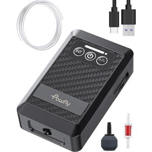 Pawfly Aquarium Lithium Battery Powered Air Pump USB Rechargeable Oxygen Pump Portable Live Bait Aerator Pump for Outdoor Fishing and Fish Transportation
