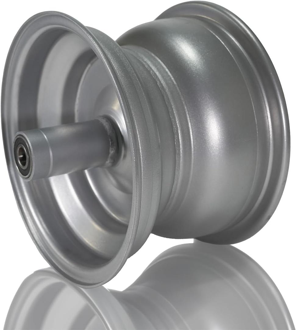 JMCHstore Silver Wheel Rim for Coleman CT200U BT200X CT200UEX 196cc Hisun 200-3 200-7, Axis M200 Mini bike (Front)