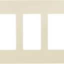 Faith Electric 3-Gang Decorator Screwless Wall Plate Child Safe Outlet Covers, 4.68"H x 6.6" L, Fits GFCI, USB Receptacles, Dimmers, and Lighting Controls, ETL Listed, Ivory