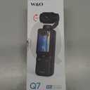 W & O Portable 2.5K Video Recorder with 180 Rotating Lens, Vlogging Camera,Pocket Body Camera with Audio & Video Recording, 7Hour Power, Handheld POV Cameras with 32GB CardWhite