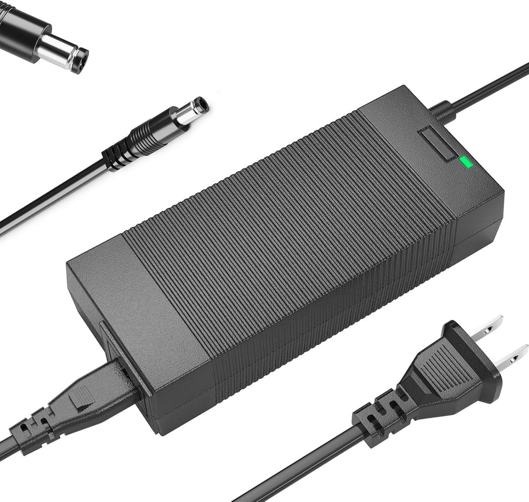 42V 2A Electric Scooter Charger for 36V Lithium Battery,for Gotrax,Jetson,Razor,Segway,Swagtron,Bird, Bike Charger DC Connector 5.5mmx2.1 and 2.5mm