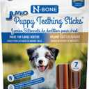 N-Bone Jumbo Puppy Teething Sticks Peanut Butter Flavor Dog Treats, 7 Count 7.28-oz Bag (EXP 07/22/27)