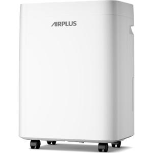 AIRPLUS 5000 Sq.Ft 80 Pint Dehumidifier for Basements,1.3gallon Water Tank,Smart Dehumidifiers for Home,Dehumidifier with Drain Hose for garage,basement,bathroom