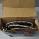 SUPERFASTRACING 44" Chrome Stainless Steel Flexible Universal Heater Hose Kit w/Polished Cap (Silver)