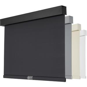Persilux Cordless Blackout Roller Shades with Valance, Thermal Insulated Fabric Window Blinds, UV Protection for Home and Bedroom (Black, 31.5" W x 72" H)