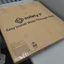 Safety 1st Easy Install Walk Thru Baby Gate for Doorway With Door, Dog Gates, Fits 29"-38", Easy Install 28" Tall, White