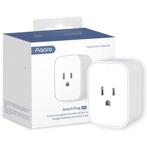 Aqara Zigbee Smart Plug with Energy Monitoring,Overload Protection,Scheduling and Voice Control, 15A Outlet Compatible with Alexa, Google Assistant, and Apple HomeKit Compatible