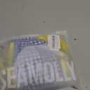 seamoly Womens Cute Tankini Set Gingham Two Piece Swimsuits with Bow Back Tie Side Bottom (Blue, XS)